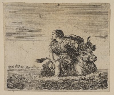 Jupiter and Europa, from Game of Mythology by Stefano della Bella
