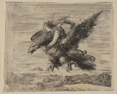 Jupiter and Ganymede, from Game of Mythology by Stefano della Bella