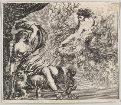 Jupiter and Semele, from Game of Mythology by Stefano della Bella