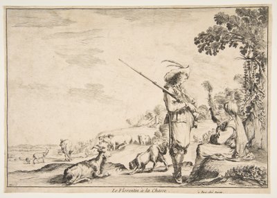 The Florentine at the Hunt by Stefano della Bella