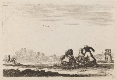 Lords and Ladies Conversing, 1642 by Stefano della Bella