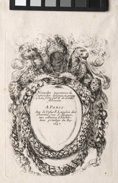 New Model for a Cartouche by Stefano della Bella