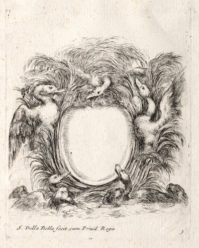 New Model for a Cartouche by Stefano della Bella