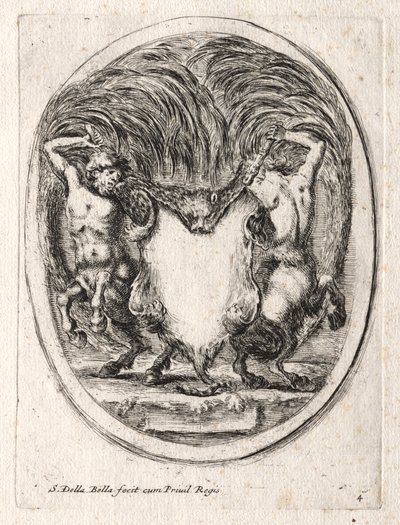 New Model for a Cartouche by Stefano della Bella