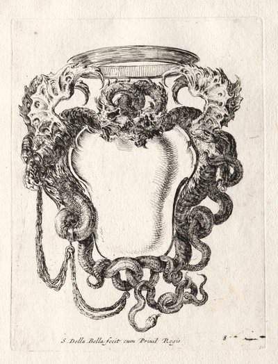 New Model for a Cartouche by Stefano della Bella
