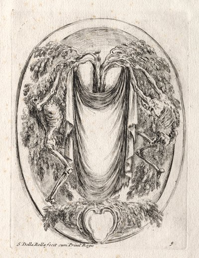 New Model for a Cartouche by Stefano della Bella
