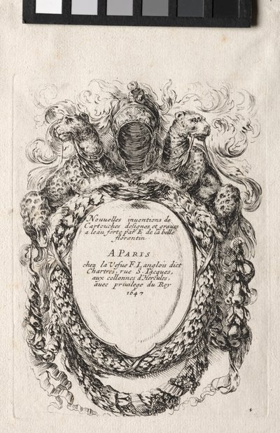 New Model for a Cartouche, 1647 by Stefano della Bella