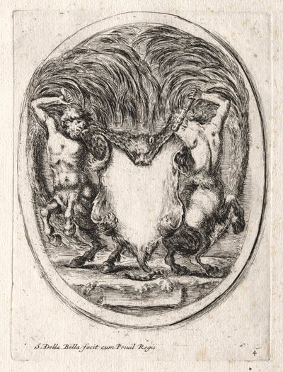 New Model for a Cartouche by Stefano della Bella