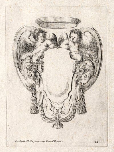 New Model for a Cartouche, 1647 by Stefano della Bella