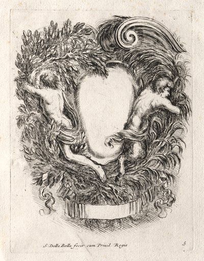 New Model for a Cartouche by Stefano della Bella