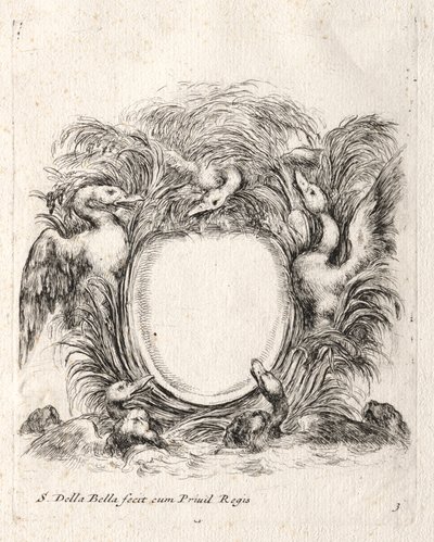 New Model for a Cartouche, 1647 by Stefano della Bella