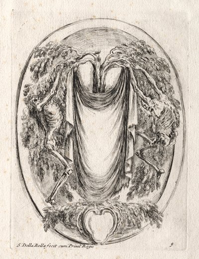 New Model for a Cartouche by Stefano della Bella