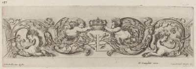 Ornamental Frieze with Letter L Louis XIV, probably 1648 by Stefano della Bella