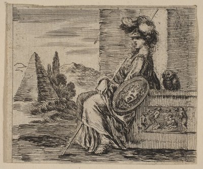 Pallas, from Game of Mythology by Stefano della Bella