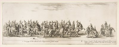 Part of the Entrance of the Polish Legation I and K, 1633 by Stefano della Bella