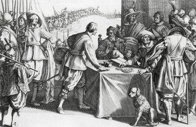 Paying mercenaries by Stefano della Bella