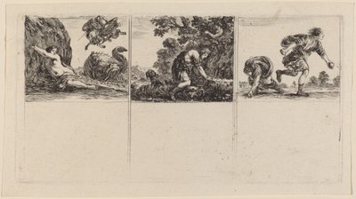 Perseus and Andromeda; Cephalus and Procris; Hippomene and Atalantus by Stefano della Bella