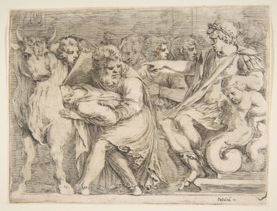 Phalaris Having Perillus Thrown into the Bronze Bull by Stefano della Bella