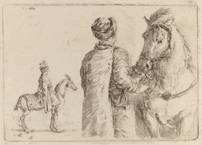 Polish Attendant Holding the Bridle of a Horse by Stefano della Bella