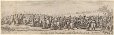 Polish Nobles, His Excellency the Ambassador, and His Carriage by Stefano della Bella