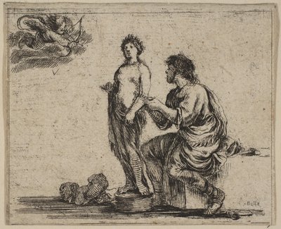 Pygmalion (from Game of Mythology) by Stefano della Bella