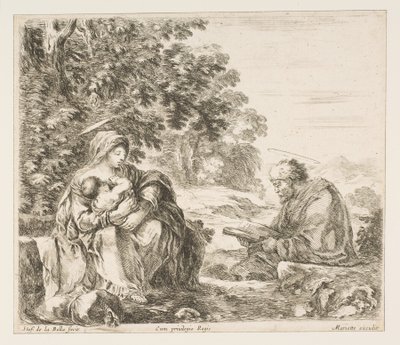 Rest on the Flight into Egypt by Stefano della Bella