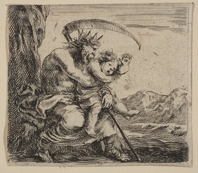 Saturn, from Game of Mythology by Stefano della Bella