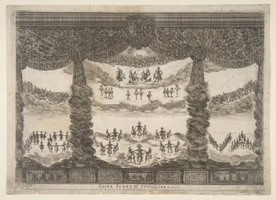 Sixth Scene, the Heavens, from The Marriage of the Gods by Stefano della Bella