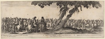 Spanish Gentlemen, Polish and French Horsemen by Stefano della Bella