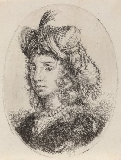 Sultaness Adorned with Pearls, Turned to the Left by Stefano della Bella