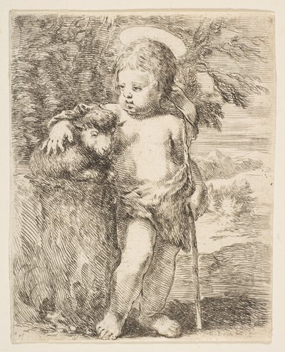 The Infant St. John the Baptist with his Lamb by Stefano della Bella
