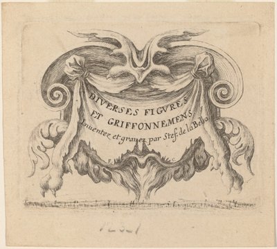 Title Page for "Diverses figures et griffonnements" by Stefano della Bella