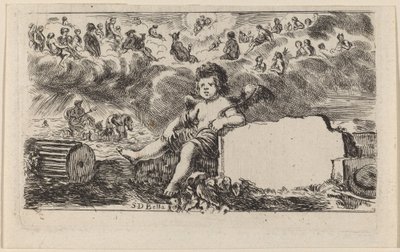 Title Page for Jeu des Mythologie by Stefano della Bella