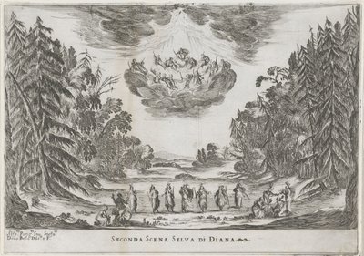 Second Scene: The Forest of Diana by Stefano della Bella
