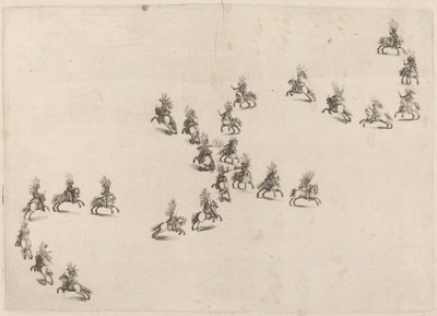 Twenty-Four Cavaliers in Double S Formation by Stefano della Bella