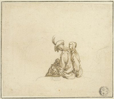 Two Gypsy Women with Child by Stefano della Bella