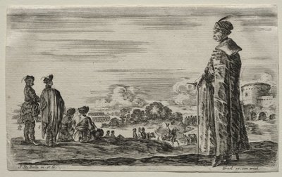 Various Figures and Landscapes: A Group of Polish Gentlemen by Stefano della Bella