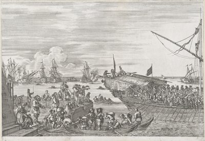 Departure of a Galley Ship in the Port of Livorno by Stefano della Bella