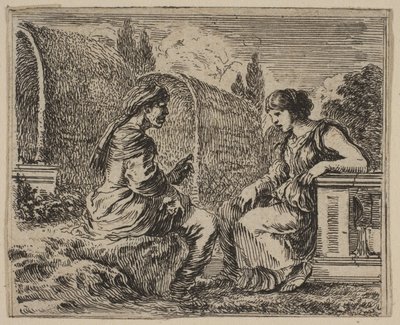 Vertumnus and Pomona by Stefano della Bella