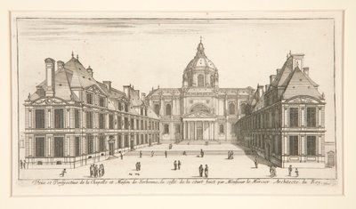 View and Perspective of the Chapel and House of Sorbonne by Stefano della Bella