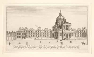 View and Perspective of the Chapel and House of Sorbonne by Stefano della Bella