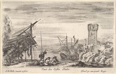 View of the Coast of Italy by Stefano della Bella