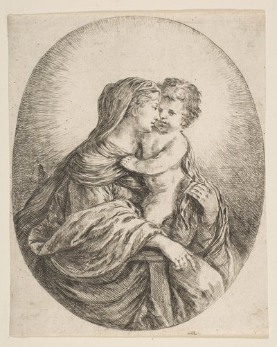 Virgin Embracing the Christ Child by Stefano della Bella