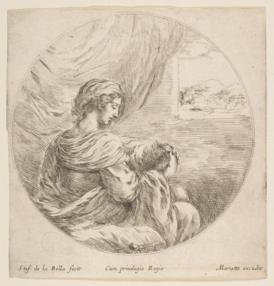 Virgin Nursing the Christ Child by Stefano della Bella