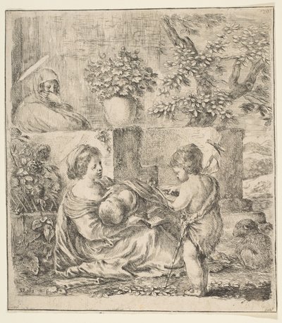 Virgin and Child with St. John the Baptist and St. Elizabeth by Stefano della Bella