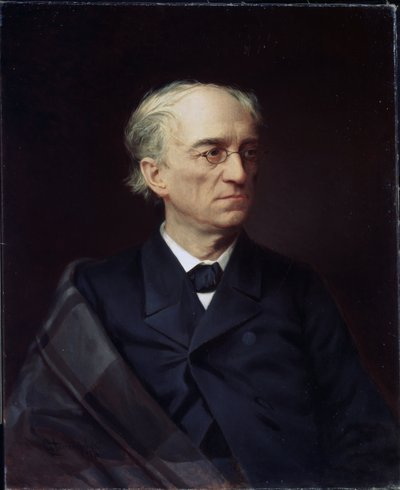 Portrait of the Russian poet Fyodor Ivanovich Tyutchev by Stepan Fyodorovich Alexandrovsky