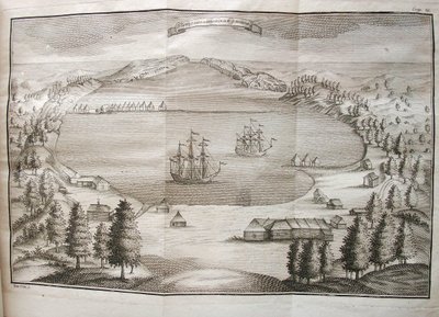 View of the Petropavlovsk Harbor, 1755 by Stepan Petrovich Krasheninnikov