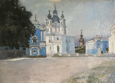 The Smolny Convent in Saint Petersburg by Stepan Petrovich Yaremich