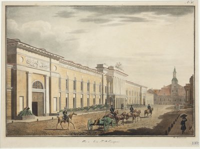 View of the New Arsenal on Liteyny Avenue by Stepan Philippovich Galaktionov