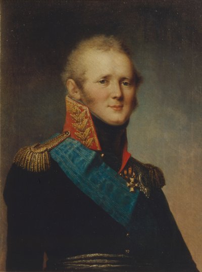 Portrait of Emperor Alexander I, 1809 by Stepan Semenovich Shchukin